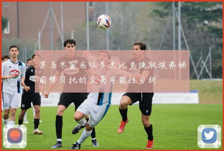 罗马冬窗或以多夫比克换取埃弗顿前锋贝托的交易可能性分析