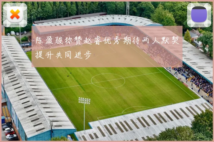 陈盈骏称赞赵睿优秀期待两人默契提升共同进步